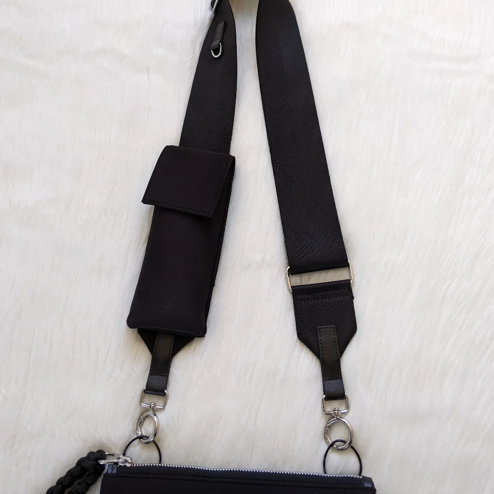 Athleta Revive Modular Black Crossbody Bag Like New - Picture 14 of 14